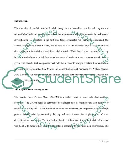 What Is The CAPM (Capital Asset Pricing Model) And Of What Practical Use Is It