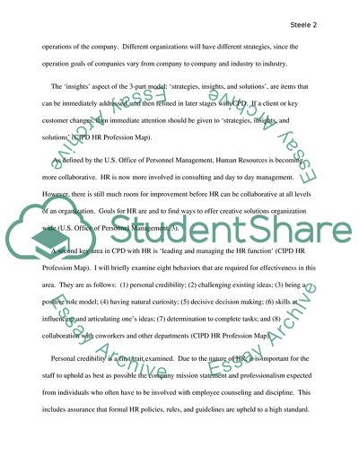 Human Resources Continuing Professional Development