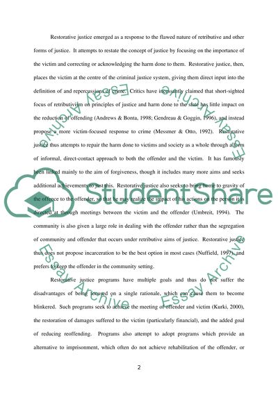 Domestic Violence and Restorative Justice: A New Proposal