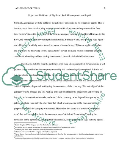 Rights and Liabilities of Companies