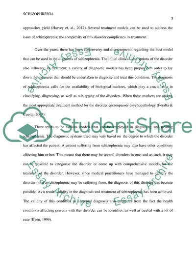 Validity of Schizophrenia as a Mental Health Diagnosis