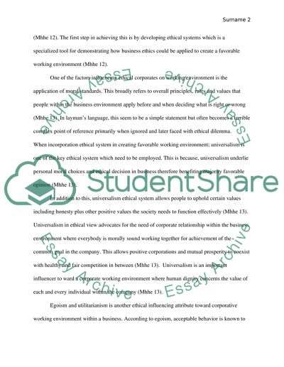 Ethical View On the Influence of Corporations On Environment