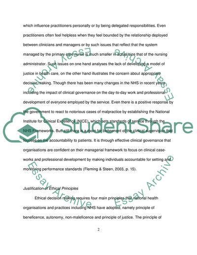 How far Decision Making Influences Ethical Considerations in Health Care