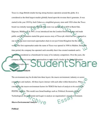 Tesco Performance in the UK