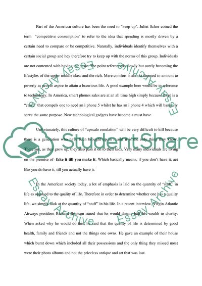 American consumerism