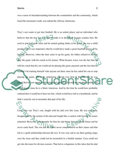 Conflicts between the African-American Communities