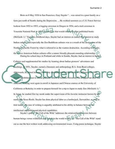 The Call of the Nature