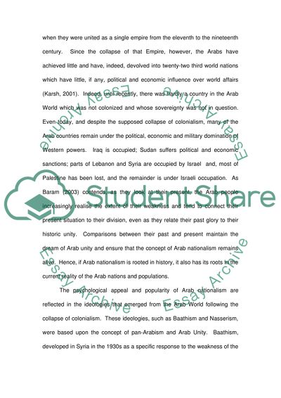 The Roots of Arab Nationalism