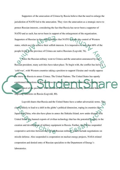 Policy Paper on the Conflict between Russia and Ukraine