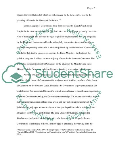 Constitutional Law in the United Kingdom