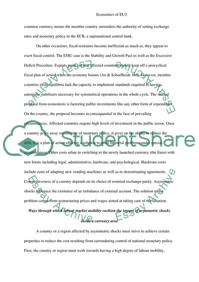 How Asymmetric Shocks Create Disequilibria in a Monetary Union