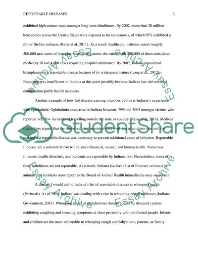 Reportable Diseases in Indiana