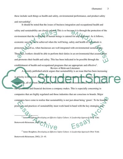 Integrating Occupational Health & Safety Into Sustainability