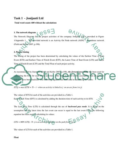 Project Development Phase - Jonijanti Ltd, Tibob and Tibob Ltd