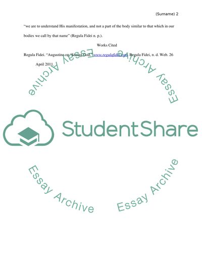 Augustines understanding of the beatific vision