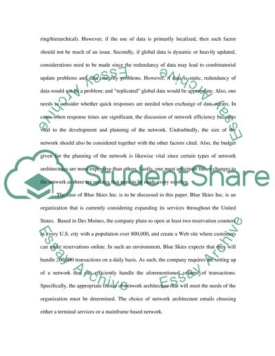 Network Architecture Selection