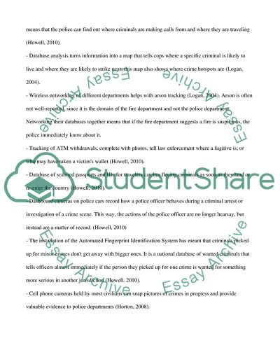 The Benefits of Technology to Criminals and Law Enforcements