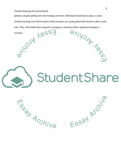 Trouble-shooting for social media