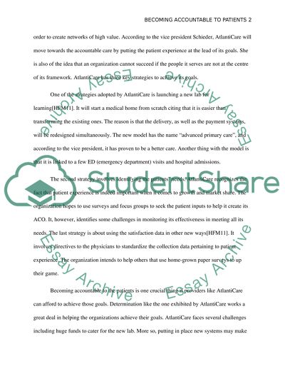 Becoming Accountable to Patients - AtlantiCare