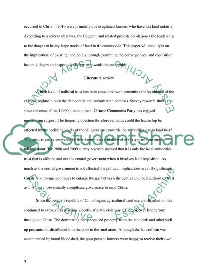 How Do Land Takings Affect Political Trust in Rural China