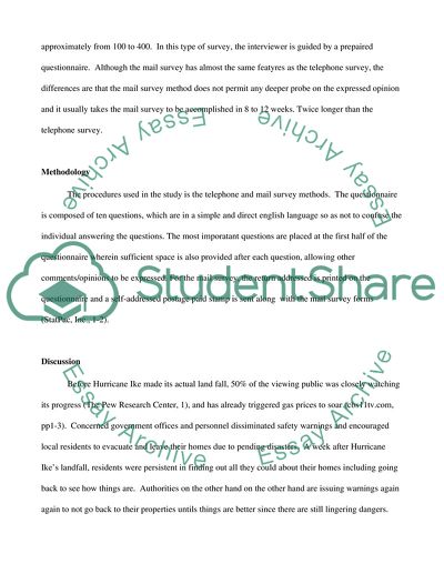 Public Opinion Survey Paper