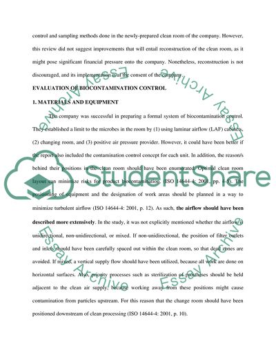 Microbiological Aspects of Decontamination