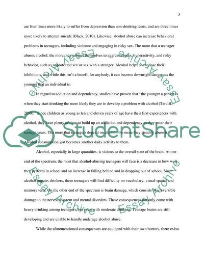 Alcohol Abuse among Teens