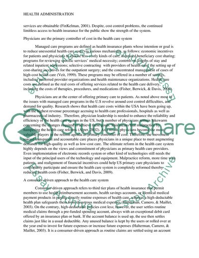 Strengths and Weaknesses of Managed Care