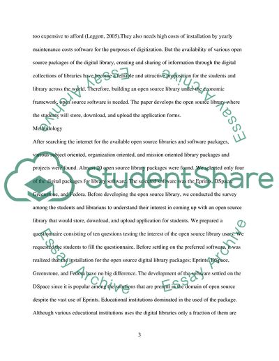 The Open Source Library and it Popularity among Different Communities and in Various Fields