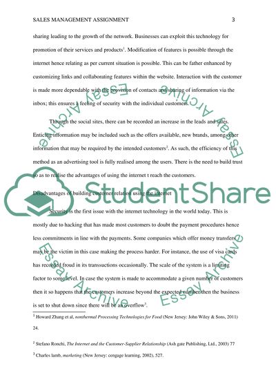 Selling and Sales Management