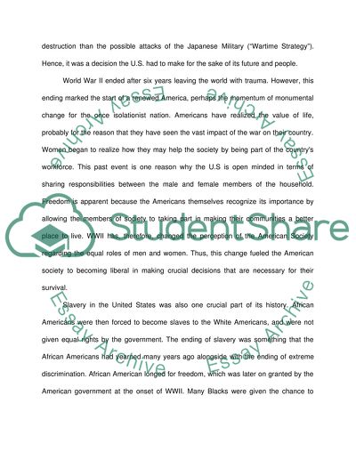 How World War II Transformed the United States Society and Economy