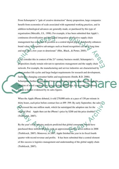 IPhone Supply Chain Management and Networks