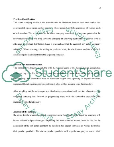 Problem Identification of a Company