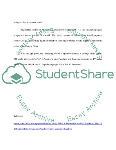 What Is Augmented Reality