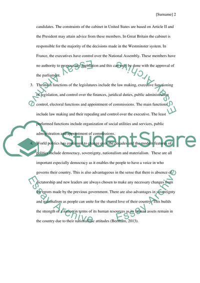 The Theory of Modern Politics