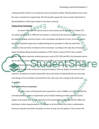 The Environment, Personal Responsibility, and Technology