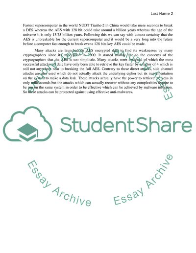 The Advanced Encryption Standard