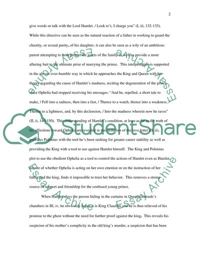 Womens Roles in Gertrude and Ophelia