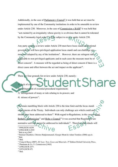 European Union Law Issues