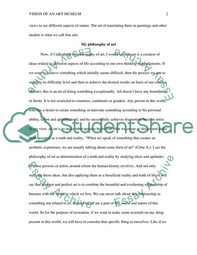 Vision of an Art Museum