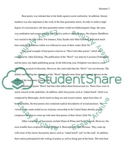 Analysis of Beat Poetry