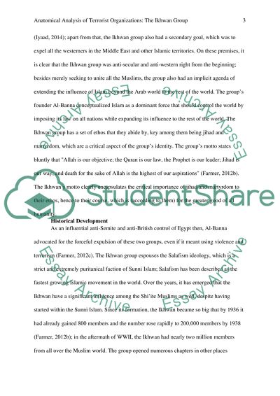 Anatomical Analysis of Terrorist Organizations: The Ikhwan Group