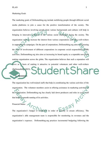 DoSomething.org Marketing Plan