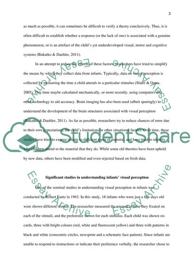 Infant Vsual Perception Research