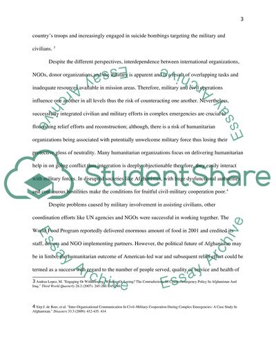 NGOs, IGOs and Other International Organizations in Afghanistan