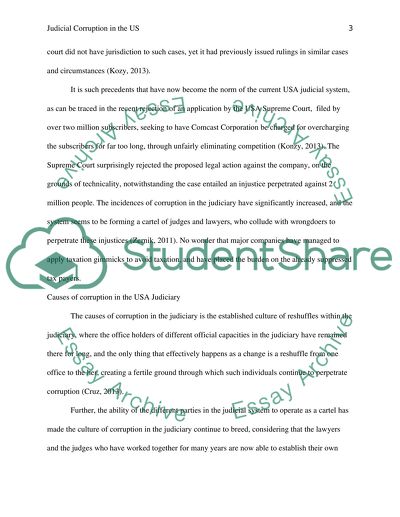 Judicial Corruption in the US