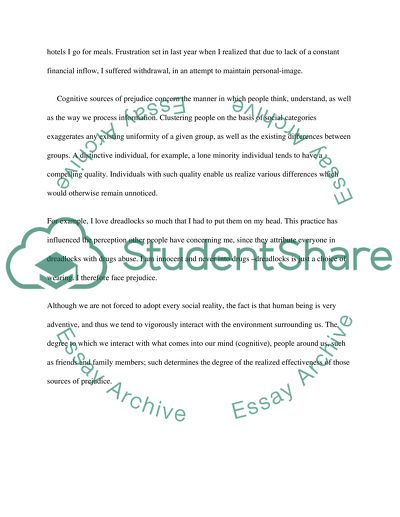Social, Motivational, and Cognitive Sources of Prejudice
