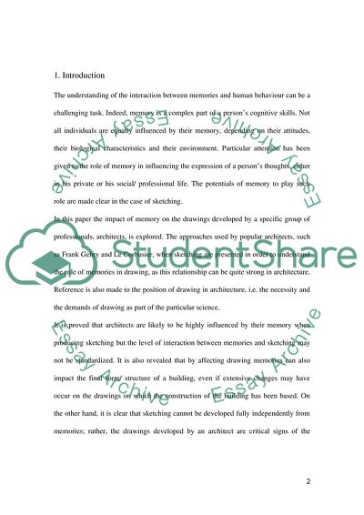 Sketches and Architects Memories