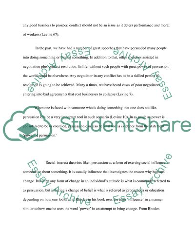 Speeches with the Power of Pesuasion