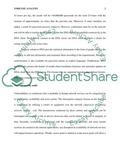 Forensic Evidence Analysis